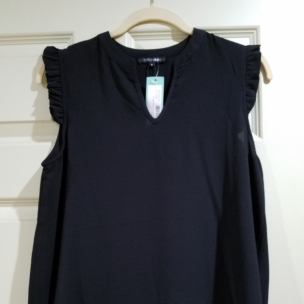 Rathborne Ruffle sleeve blouse- Papermoon -SM-NEW